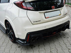 Rear Side Splitters Honda Civic IX Type R (2015-2017) - Carbon Look