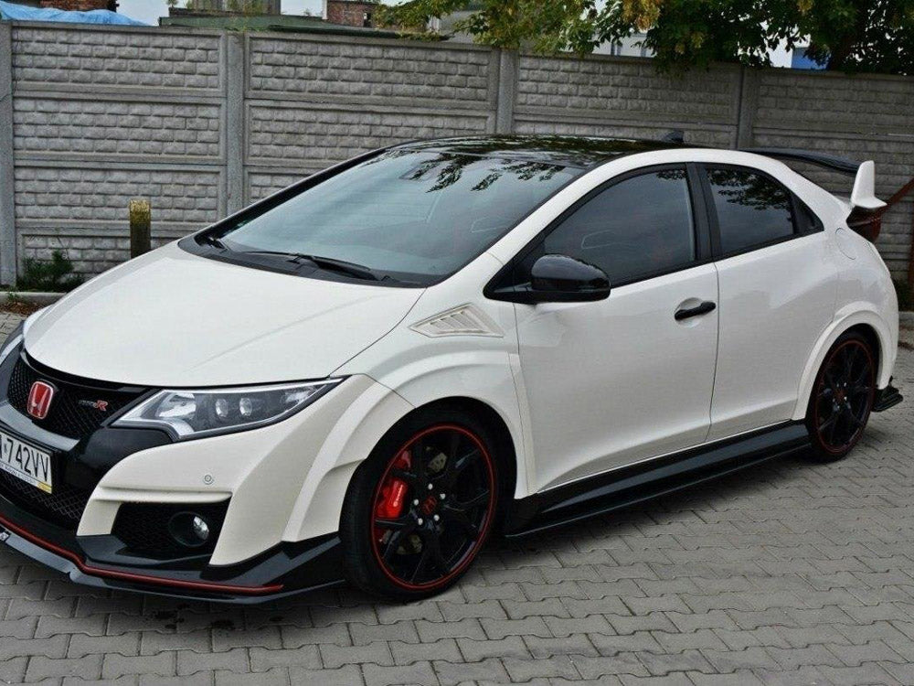 Side Skirts Diffusers Honda Civic IX Type R (2015-2017) - Textured