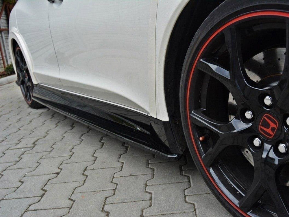 Side Skirts Diffusers Honda Civic IX Type R (2015-2017) - Textured