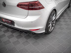 Rear Side Splitters V.3 VW Golf R Mk7 - Carbon Look