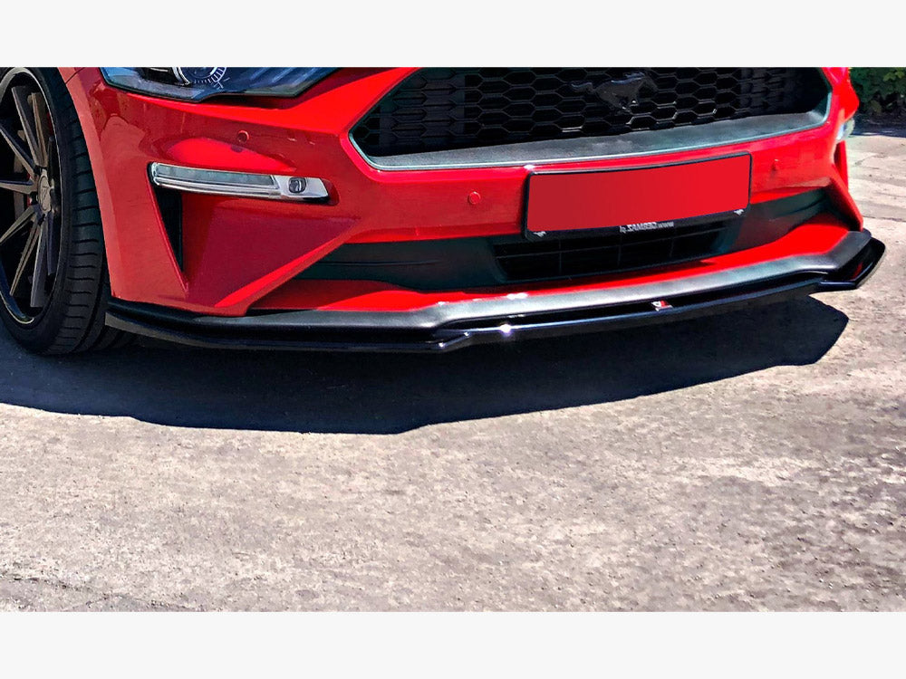 Front Splitter Ford Mustang Mk6 Facelift (2018-) - Carbon Look