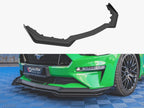 Street PRO Front Splitter V.1 + Flaps Ford Mustang GT Mk6 Facelift