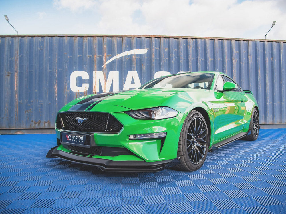 Street PRO Front Splitter V.1 + Flaps Ford Mustang GT Mk6 Facelift