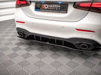 Rear Splitter (Vertical Bars) V.1 Mercedes A 35 AMG Sedan V177 - Textured