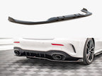 Rear Splitter (Vertical Bars) V.2 Mercedes A 35 AMG Sedan V177 - Textured