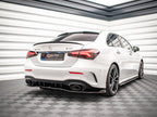Rear Splitter (Vertical Bars) V.2 Mercedes A 35 AMG Sedan V177 - Textured