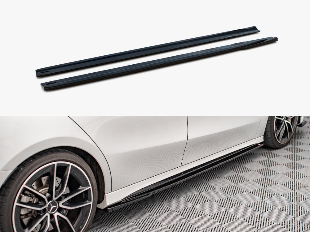 Side Skirts Diffusers V.2 Mercedes A35 AMG / AMG-Line W177