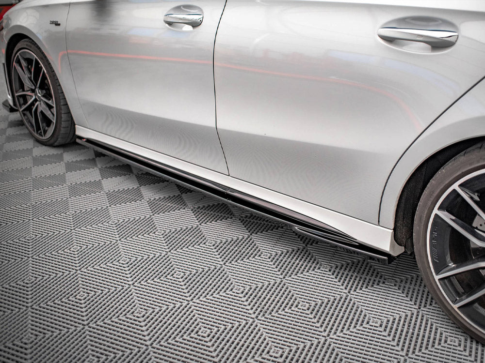 Side Skirts Diffusers V.2 Mercedes A35 AMG / AMG-Line W177