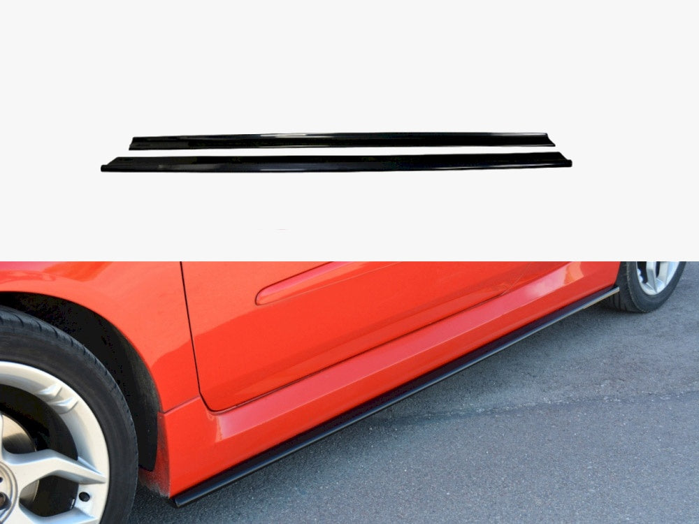 Side Skirts Diffusers Fiat Stilo Schumacher Version - Textured