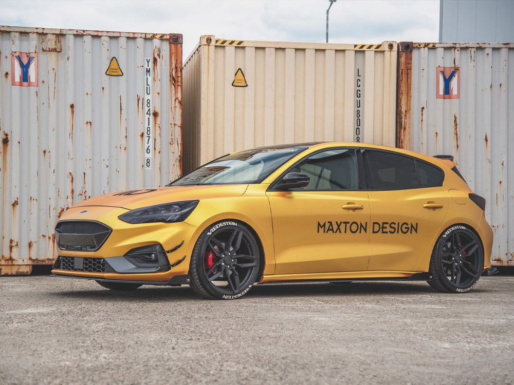 Street PRO Side Skirt Diffusers + Flaps Ford Focus ST / ST-Line Mk4