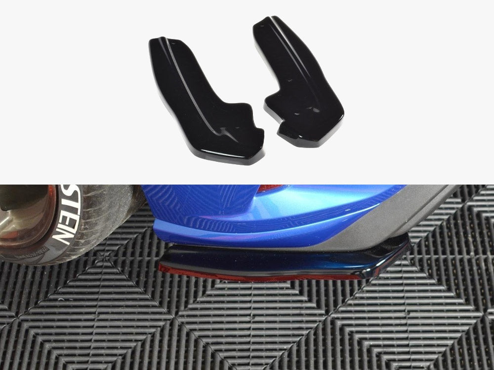 Rear Side Splitters V.1 Ford Focus ST-Line Mk4 - Carbon Look