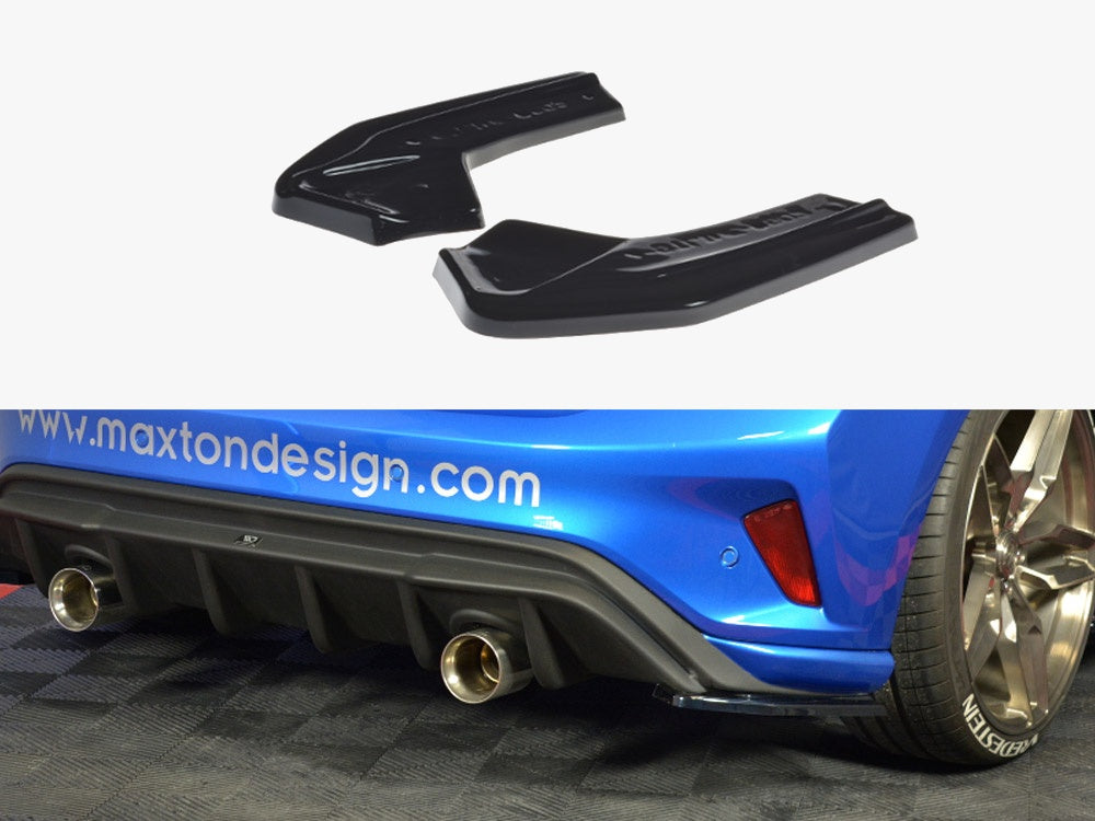 Rear Side Splitters V.2 Ford Focus ST-Line Mk4 - Textured