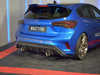 Rear Side Splitters V.2 Ford Focus ST-Line Mk4 - Carbon Look