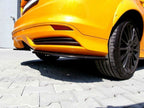 Rear Side Splitters Ford Focus MK3 ST Preface Model - Carbon Look