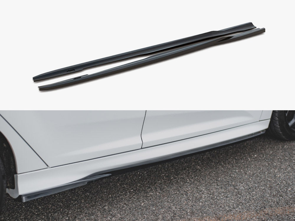 Side Skirts Diffusers V2 Ford Focus ST &amp; RS MK3 (2015-2018)