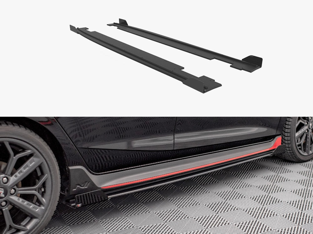 Street PRO Side Skirts Diffusers + Flaps Hyundai I20 N Mk3