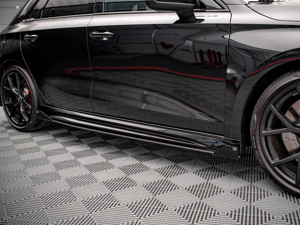 Street PRO Side Skirts Diffusers + Flaps Audi RS3 Sportback 8Y