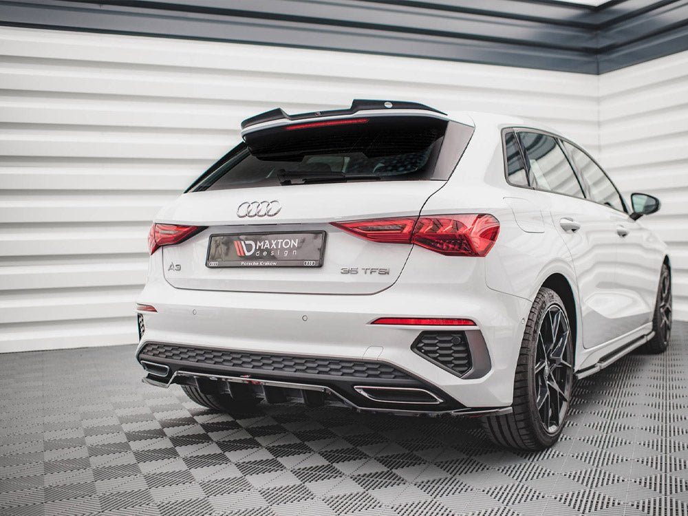 Rear Splitter (Vertical Bars) Audi A3 S-Line Sportback 8Y