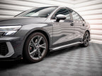 Street PRO Side Skirts Diffusers + Flaps Audi S3 / A3 S-Line 8Y / 8Y Facelift