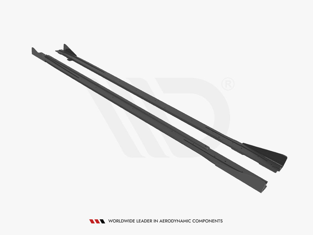Street PRO Side Skirts Diffusers + Flaps Audi S3 / A3 S-Line 8Y / 8Y Facelift