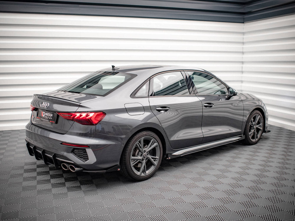 Street PRO Rear Side Splitters + Flaps Audi S3 Sedan 8Y