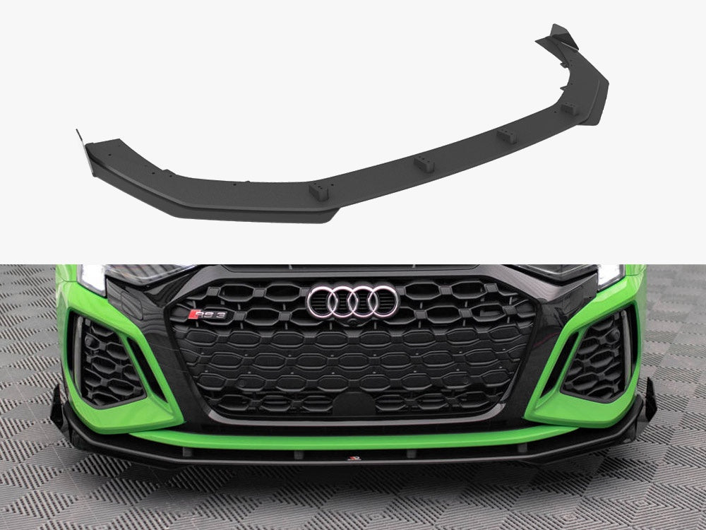 Street PRO Front Splitter V.1 + Flaps Audi RS3 8Y Sedan