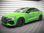 Street PRO Side Skirts Diffusers + Flaps Audi RS3 Sedan 8Y