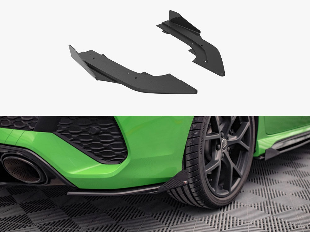 Street PRO Rear Side Splitters (+flaps) Audi RS3 Sedan 8Y (2020-)