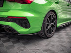 Street PRO Rear Side Splitters (+flaps) Audi RS3 Sedan 8Y (2020-)