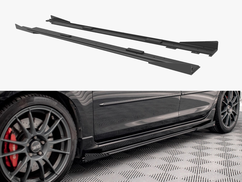 Street PRO Side Skirts Diffusers + Flaps Mazda 3 MPS Mk1