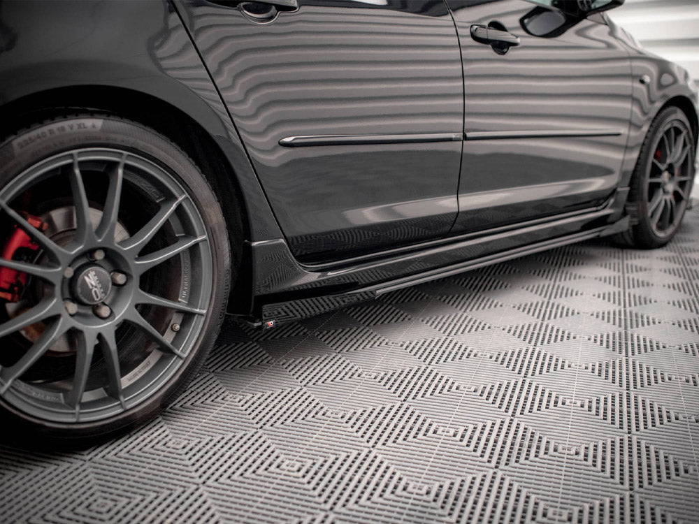 Street PRO Side Skirts Diffusers + Flaps Mazda 3 MPS Mk1