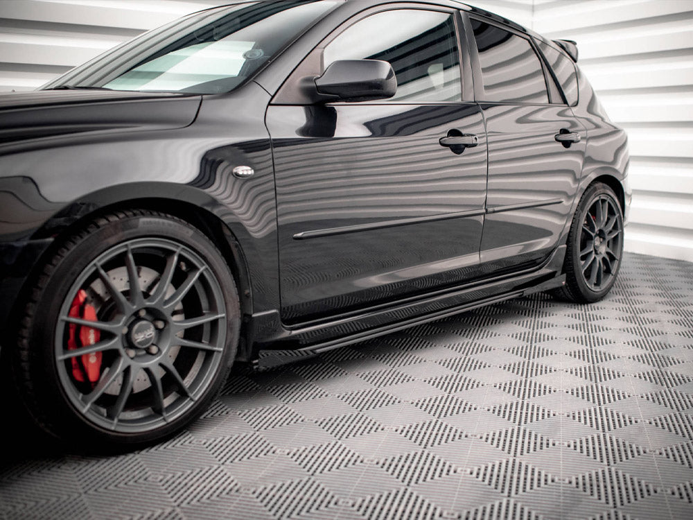 Street PRO Side Skirts Diffusers + Flaps Mazda 3 MPS Mk1