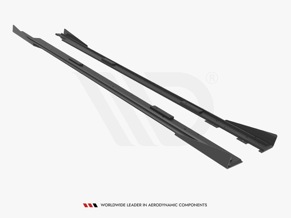 Street PRO Side Skirts Diffusers + Flaps Mazda 3 MPS Mk1