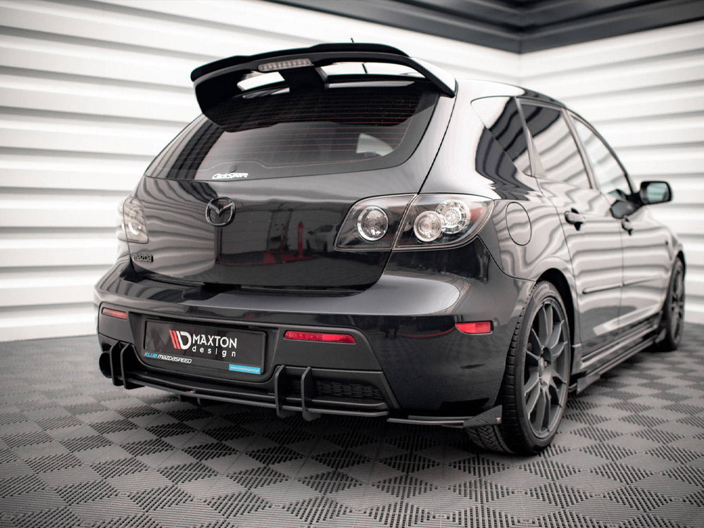 Street PRO Rear Side Splitters + Flaps Mazda 3 MPS Mk1 US-Spec Version