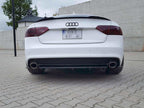 Central Rear Splitter (Vertical Bars) Audi A5 S-line 8T FL Coupe / Sportback - Textured
