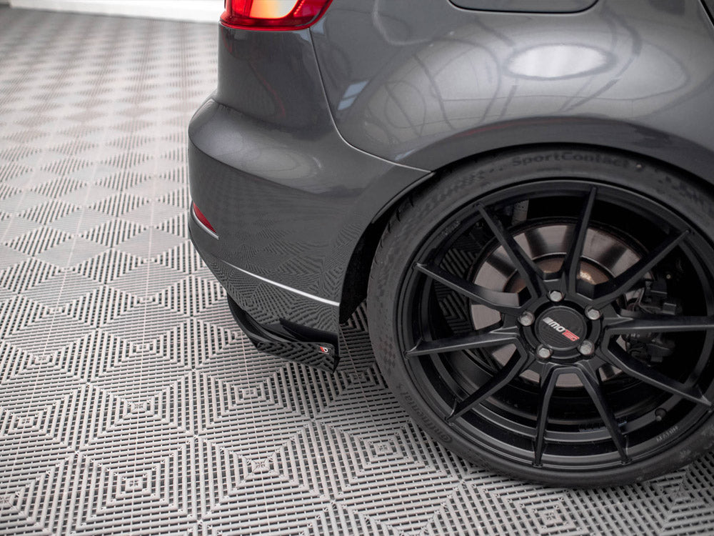 Street PRO Rear Side Splitters (+flaps) Audi S3 Sportback 8V Facelift
