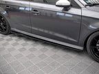 Side Skirts Diffusers Audi S3 / A3 S-Line Sportback 8V Facelift