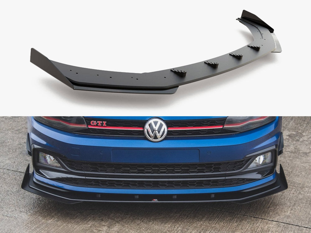 Street PRO Front Splitter + Flaps VW Polo GTI Mk6
