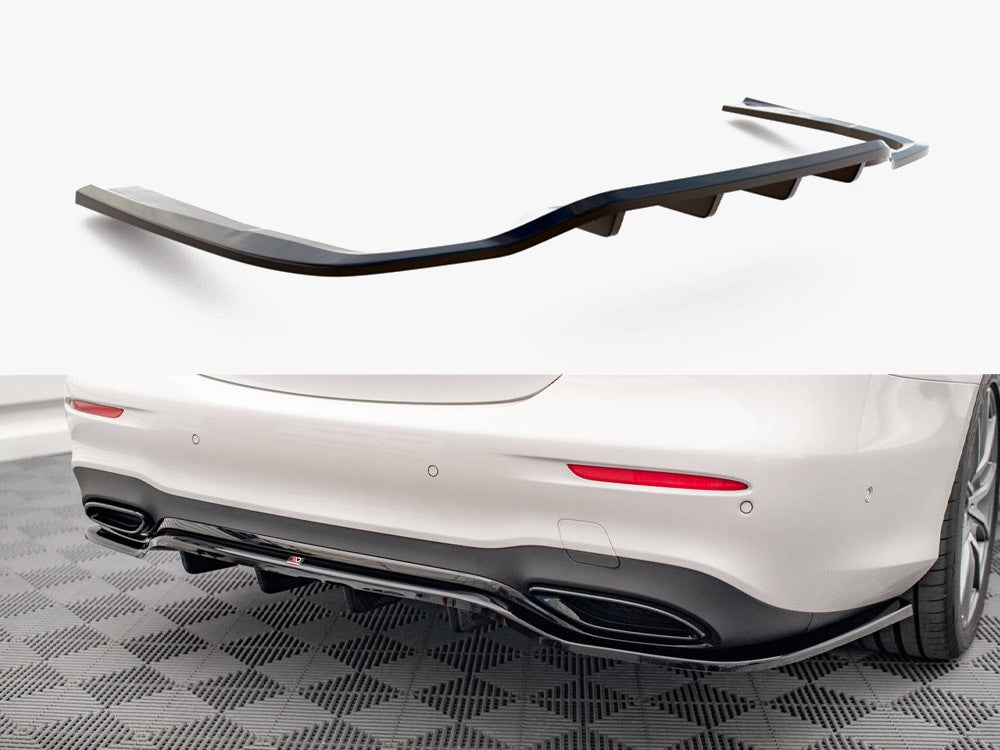 Rear Splitter (Vertical Bars) Mercedes E AMG-Line Sedan W213 Facelift