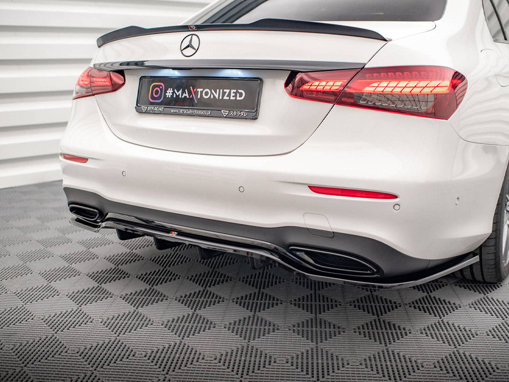 Rear Splitter (Vertical Bars) Mercedes E AMG-Line Sedan W213 Facelift