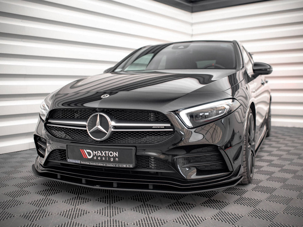 Street PRO Front Splitter Mercedes A35 AMG / AMG-Line Aero Pack W177