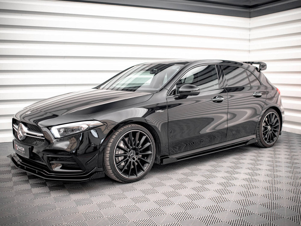 Street PRO Side Skirts Diffusers + Flaps Mercedes A35 AMG / AMG-Line Aero Pack W177