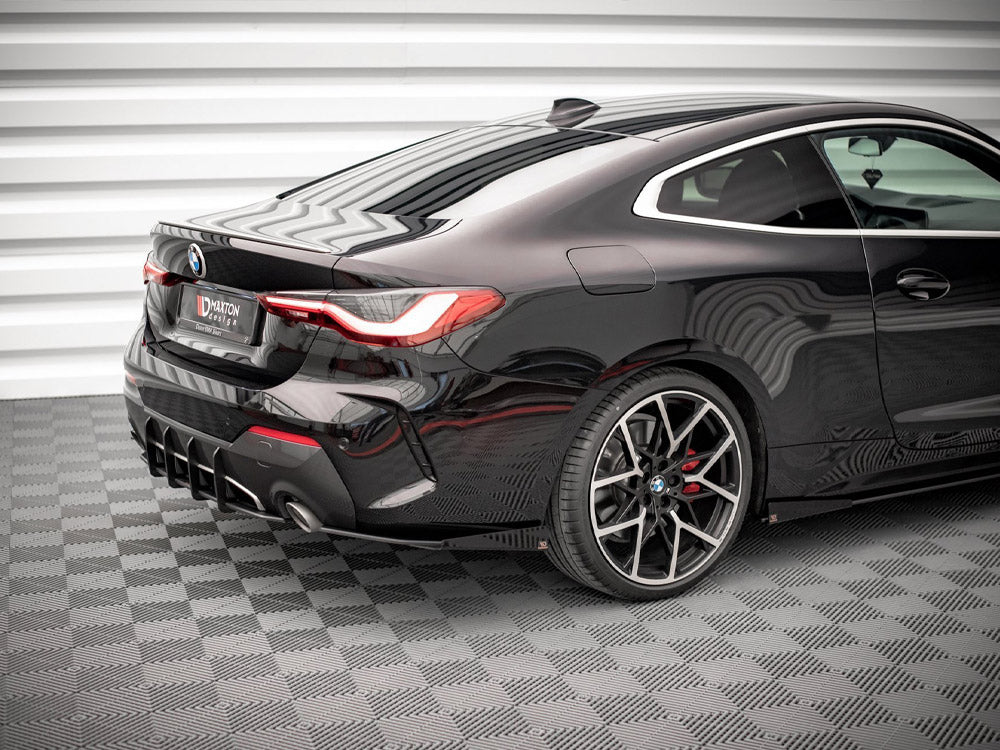Street Pro Rear Side Splitters + Flaps BMW 4 M-Pack G22 / G23 / G22 Facelift / G23 Facelift