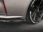Carbon Fiber Rear Side Splitters BMW M4 G82
