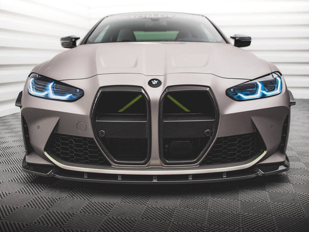 Carbon Fiber Front Grill + License Plate Holder Base BMW M4 G82 / M3 G80
