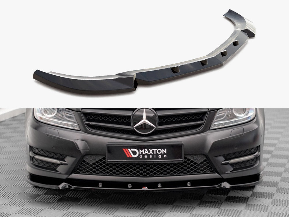 Front Splitter V.1 Mercedes-Benz C Coupe / Sedan / Estate AMG-Line C204 / W204 Facelift / S204 Facelift