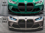 Carbon Fiber Front Grill + License Plate Holder Base BMW M4 G82 / M3 G80
