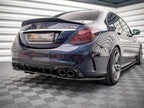 Rear Splitter (Vertical Bars) Mercedes-AMG C43 Sedan / Estate W205 / S205 Facelift