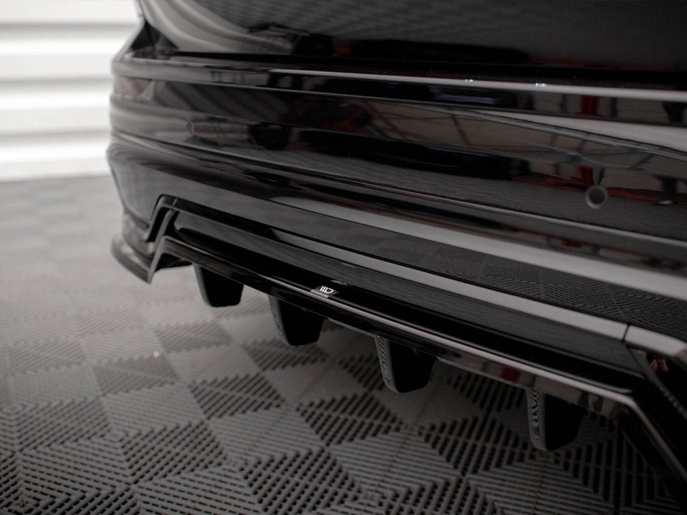 Rear Splitter (Vertical Bars) Volvo XC60 R-Design Mk2 Facelift