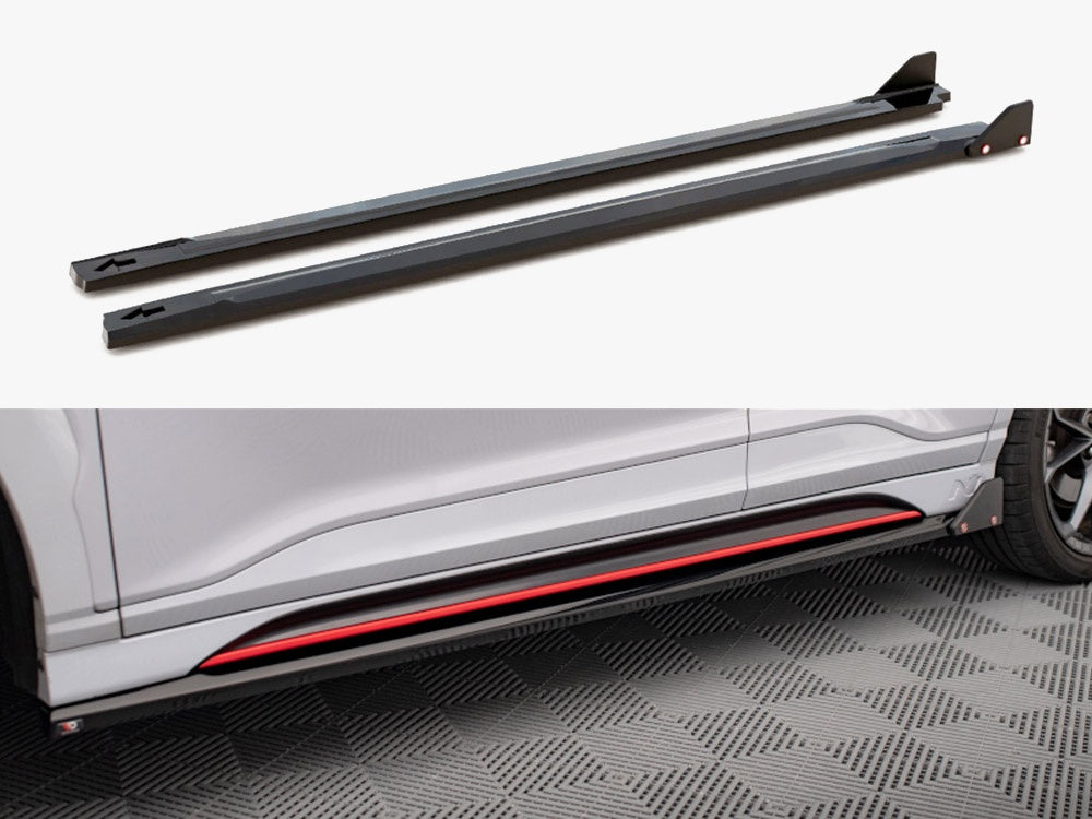 Side Skirts Diffusers V.1 + Flaps Hyundai Kona N Mk1